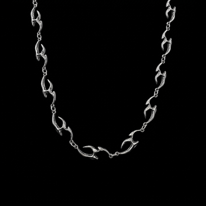Silver Tribal Link Necklace