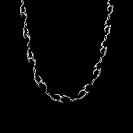 Silver Tribal Link Necklace