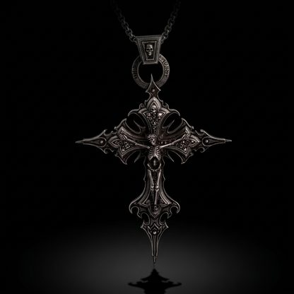 Gothic Cross Pendant Necklace
